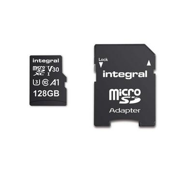 Carte mémoire microSDHC/XC V30 UHS-I U3 de 128 Go à haute vitesse