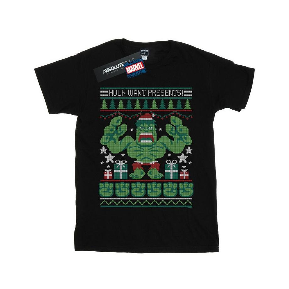 MARVEL T-shirt Hulk Want Presents  