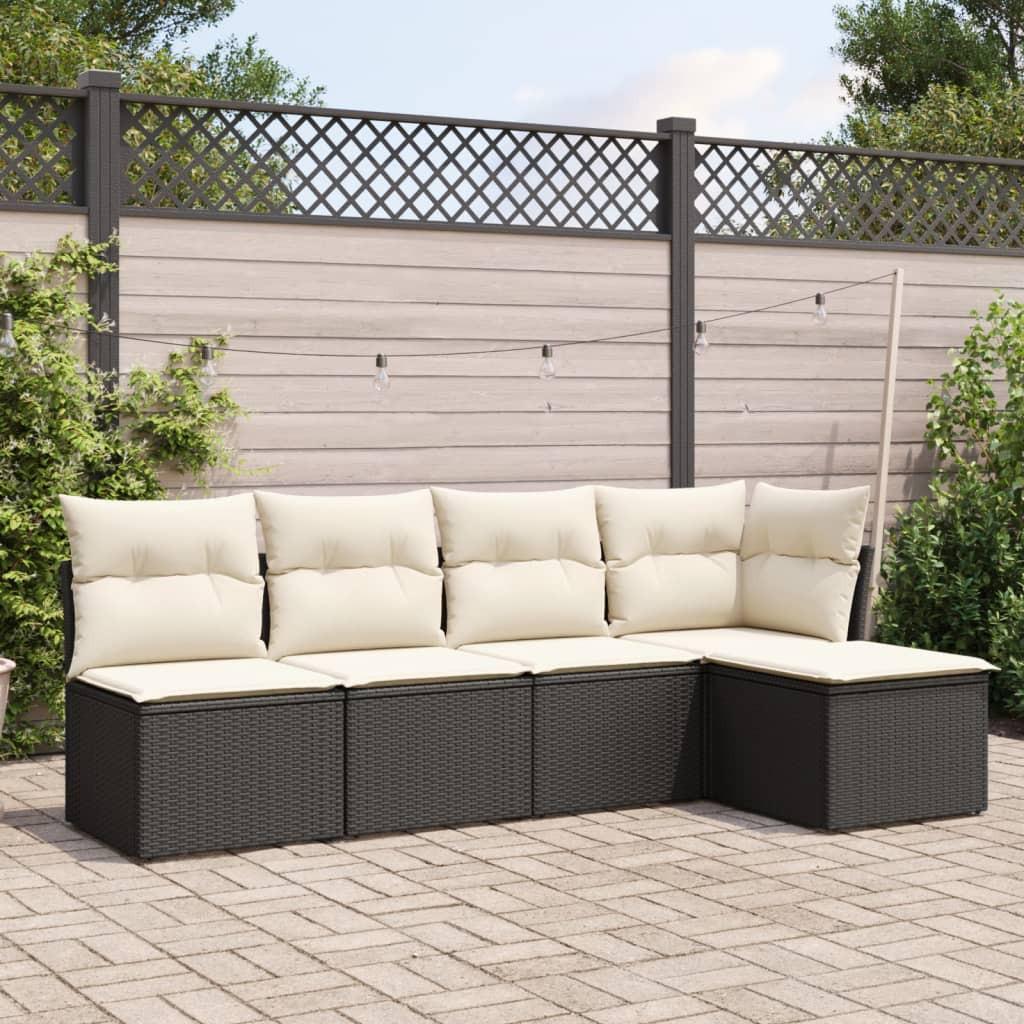 VidaXL set divano da giardino Polirattan  