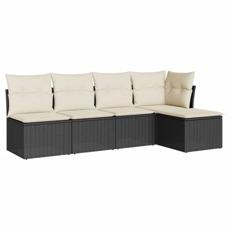 VidaXL set divano da giardino Polirattan  