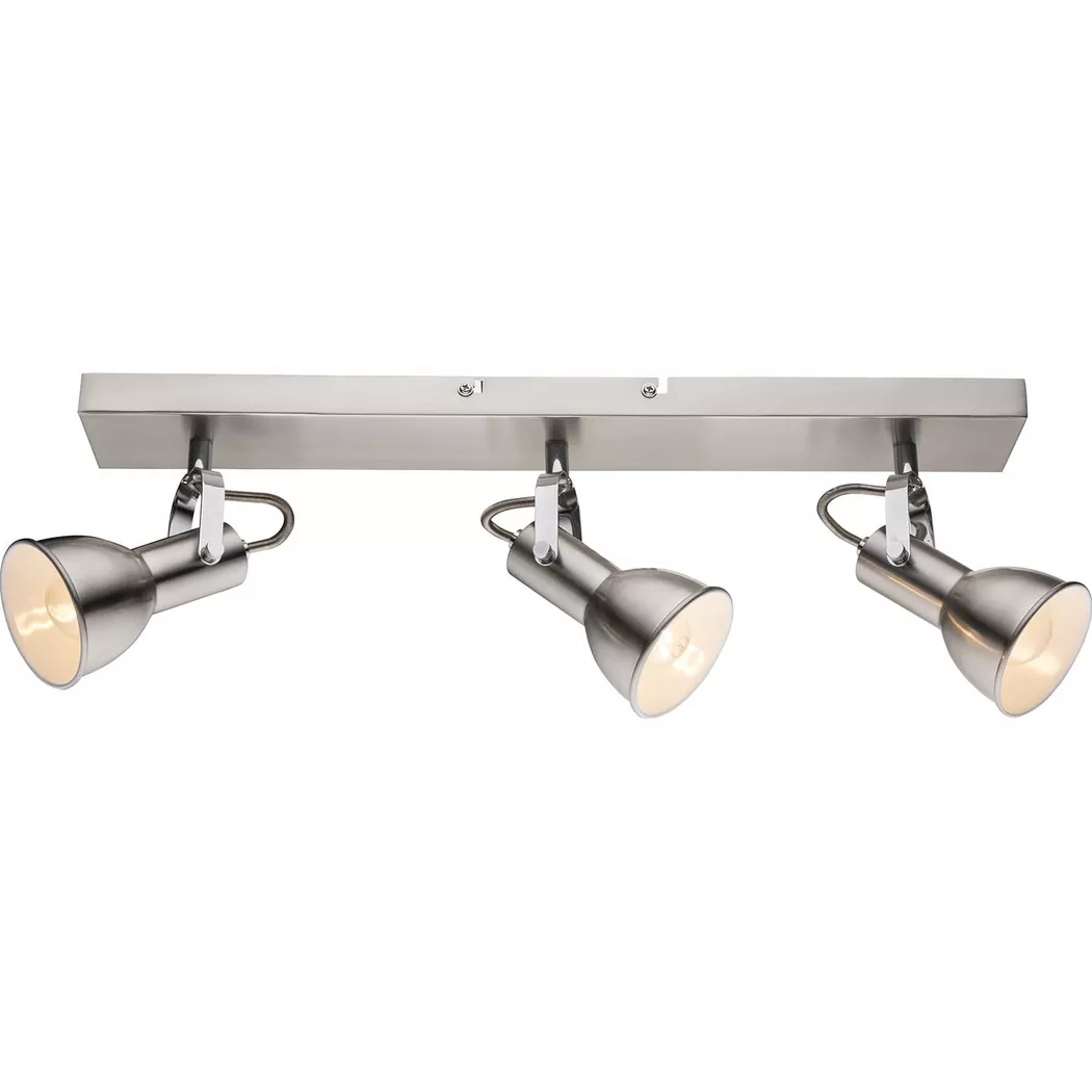 mutoni – Deckenleuchte nickel matt 3xE14 13x52x14, One Size, Weiss