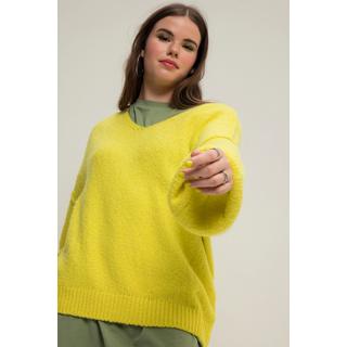 Studio Untold  Pullover, V-Ausschnitt, weiter Langarm, oversized 