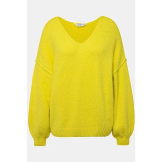 Studio Untold  Pullover, V-Ausschnitt, weiter Langarm, oversized 