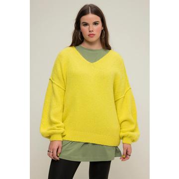 Maglione dal taglio oversize con scollo a V e maniche lunghe e larghe