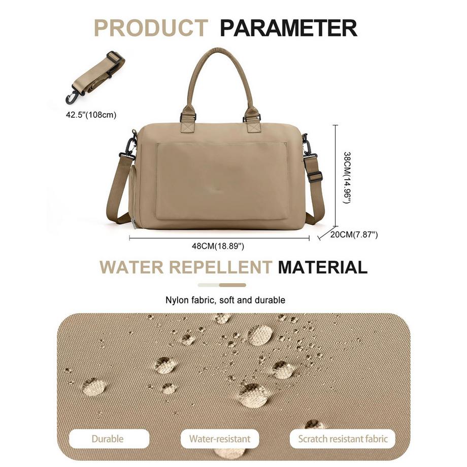 Only-bags.store Sport Reisetasche mit Schuhfach Nassfach  