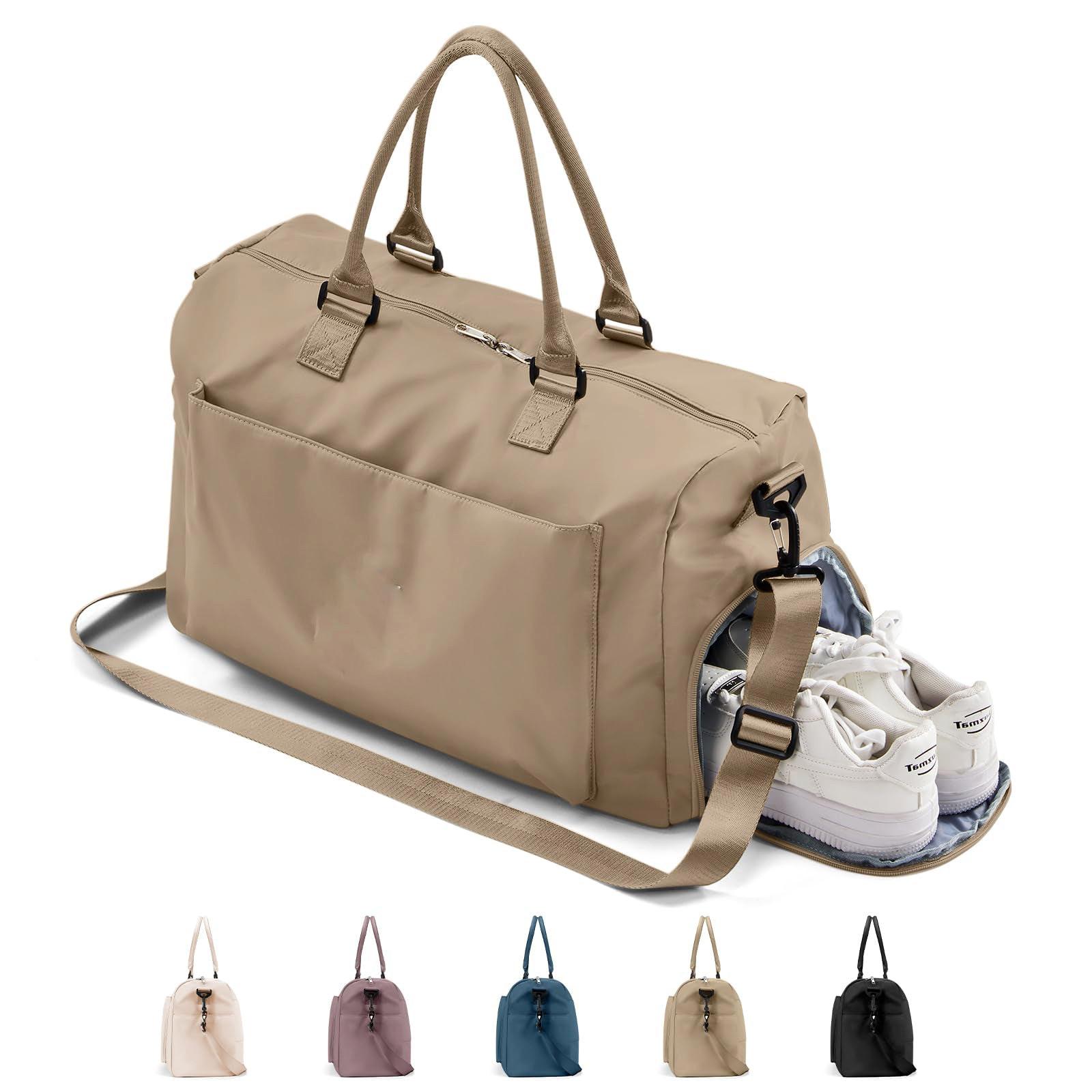 Only-bags.store  Sporttasche & Reisetasche, Sporttasche für Fitness mit Schuhfach Nassfach, Sportreisetasche Weekender mit Trolleyabdeckung, wasserdichte Trainingstasche Turnbeutel 