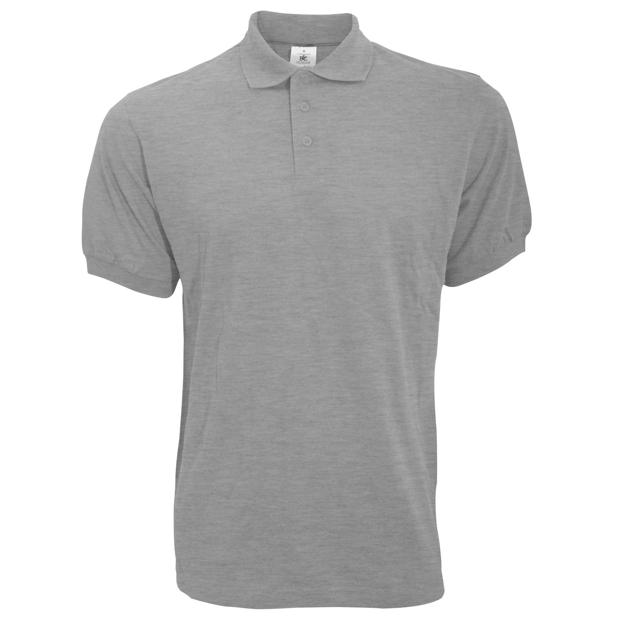 Image of B&c Poloshirt Safran Kurzarm Herren Grau S