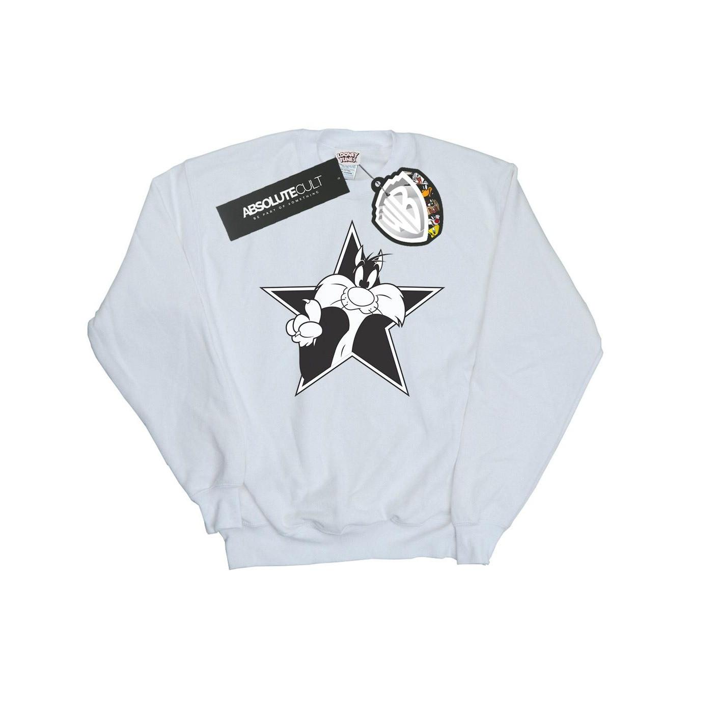 Image of Sylvester Mono Star Sweatshirt Herren Weiss XXL
