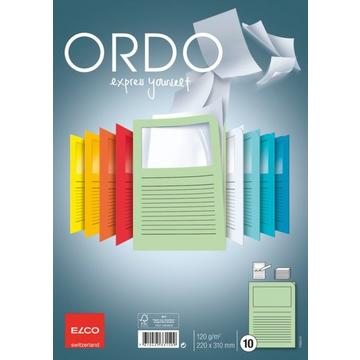 ELCO Organisationsmappen Ordo A4 73695.61 grün, Fenster 10 Stück