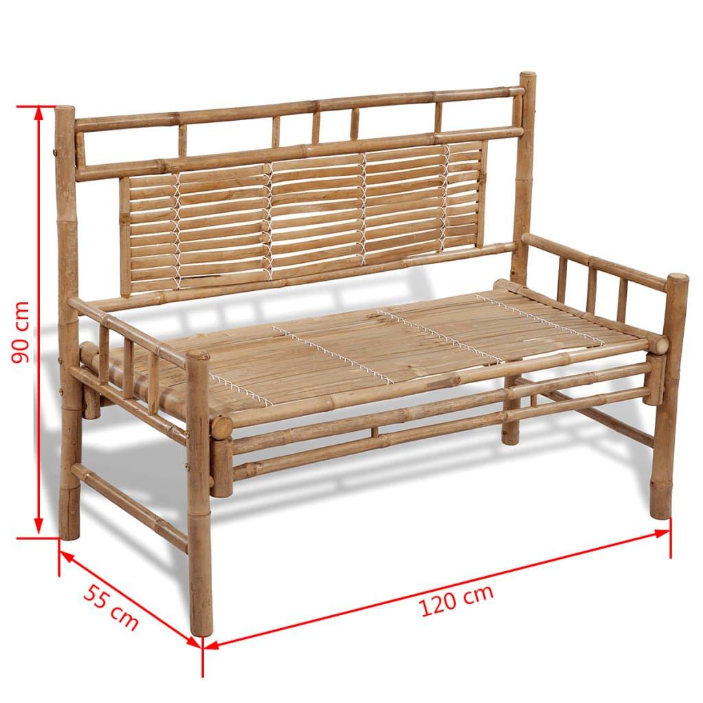 VidaXL Gartenbank bambus  