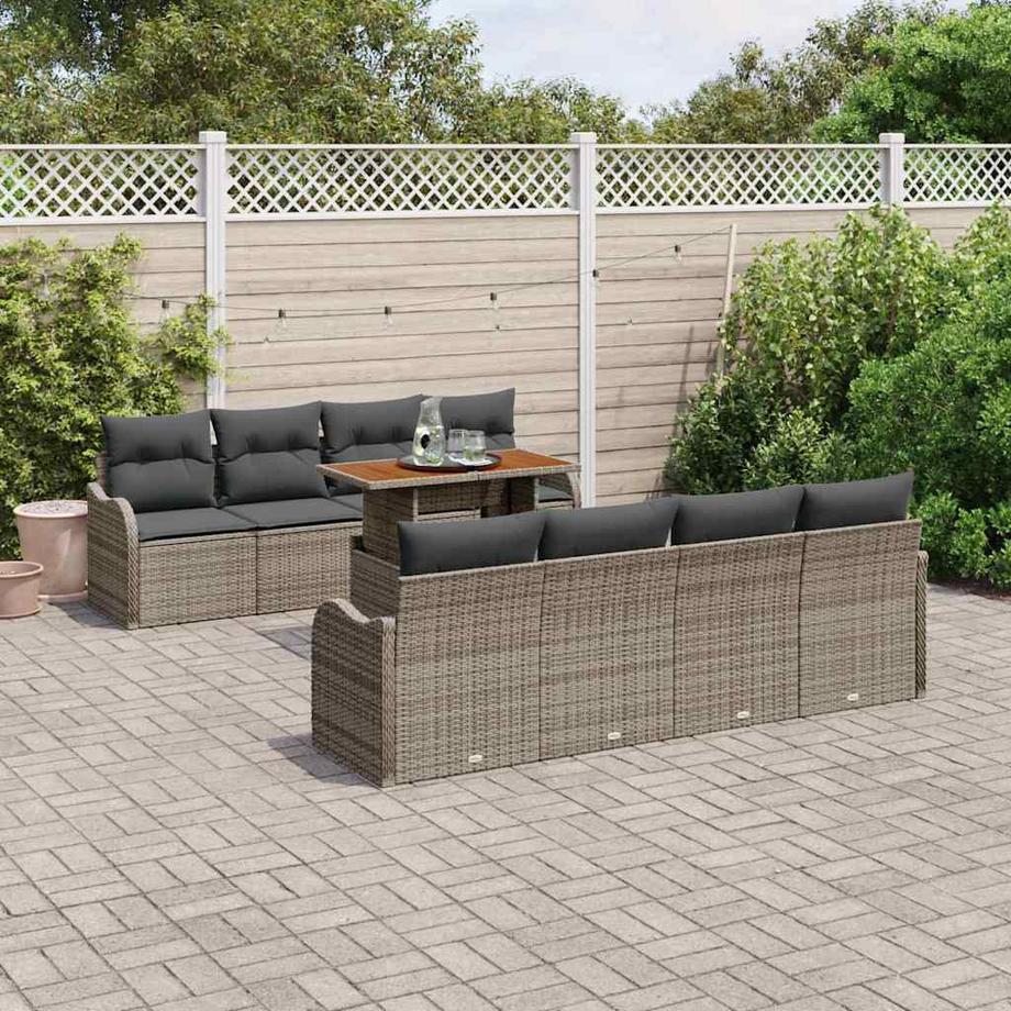 VidaXL Canapé de jardin poly rattan  