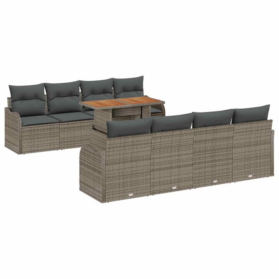 Canapé de jardin poly rattan