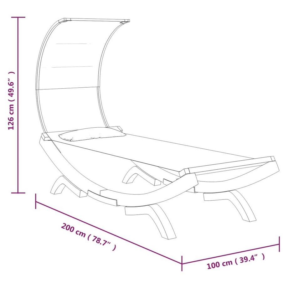 VidaXL sedia Legno  