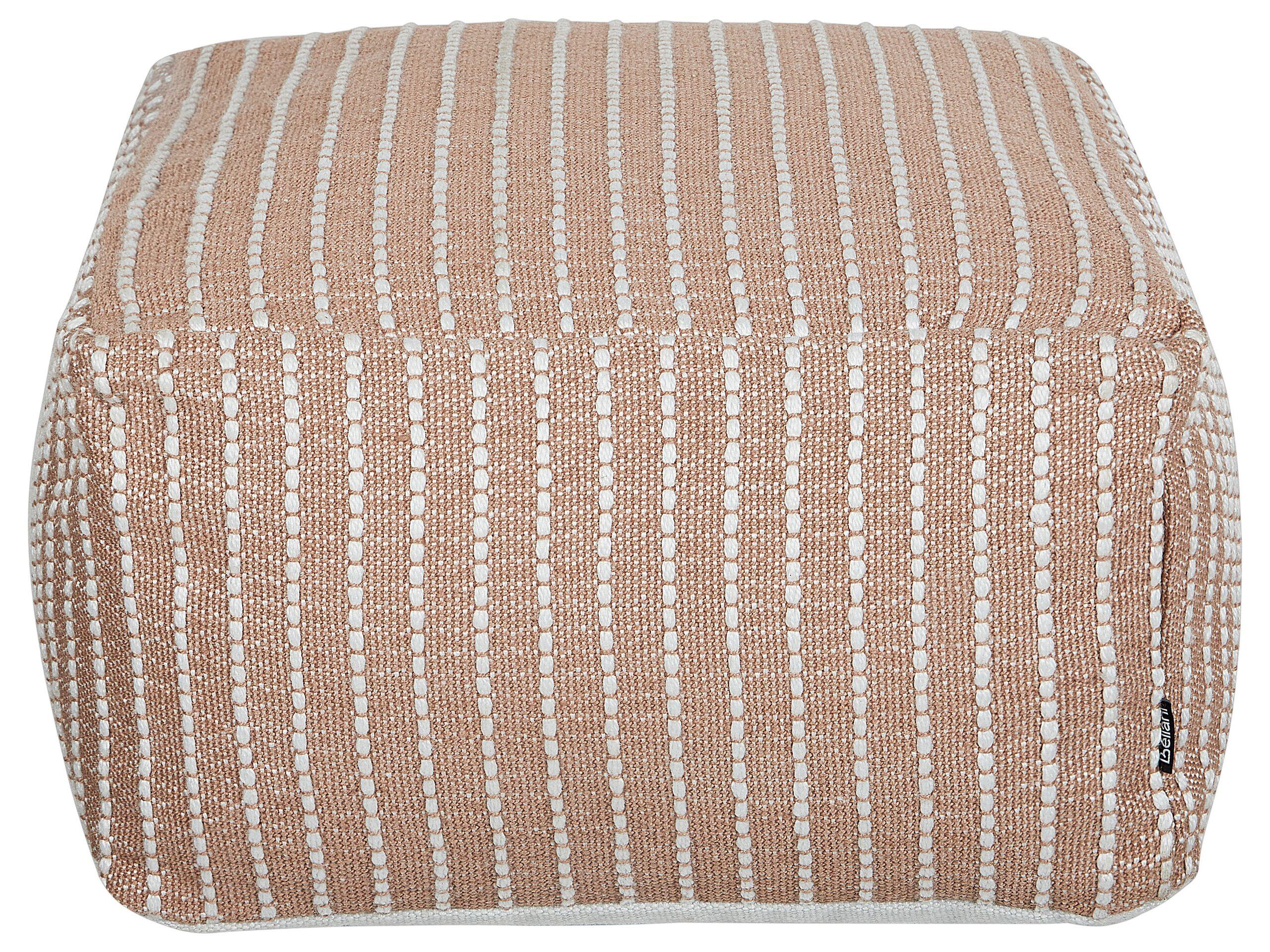 Beliani Pouf en Polyester Boho ZAHRI  