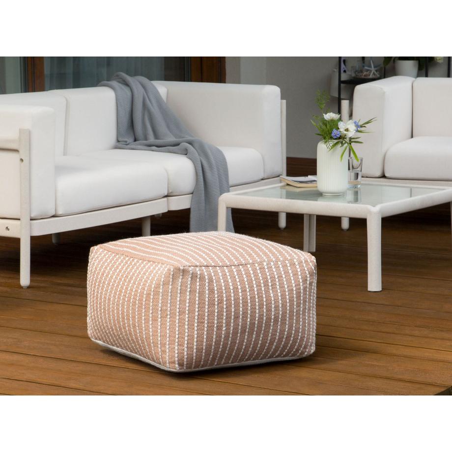 Beliani Pouf en Tissu Boho ZAHRI  
