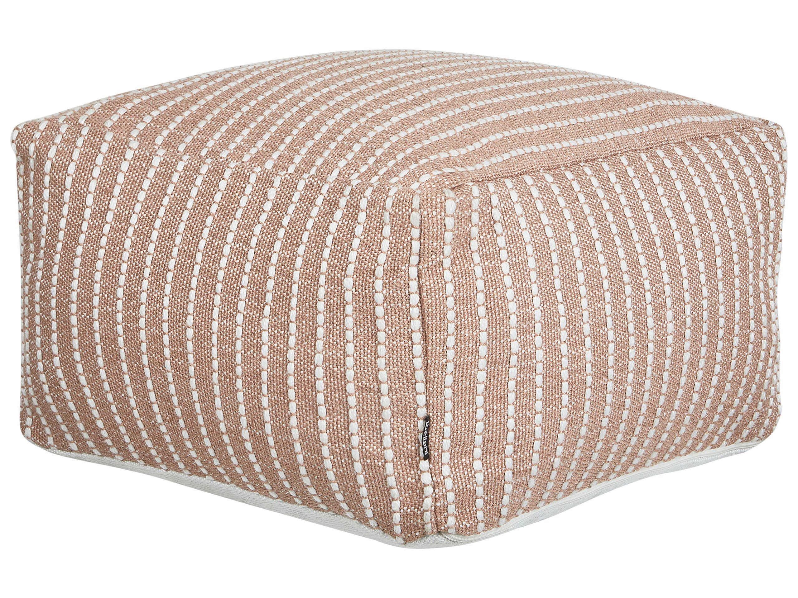 Beliani Pouf en Polyester Boho ZAHRI  