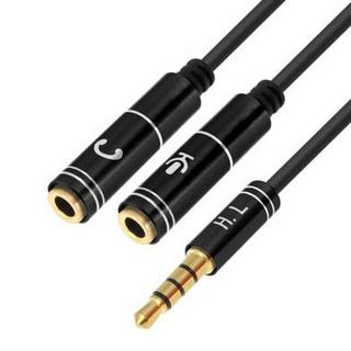 Avizar  Adapter Audio Jack 3.5 Schwarz 