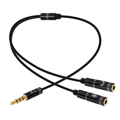 Avizar  Adapter Audio Jack 3.5 Schwarz 