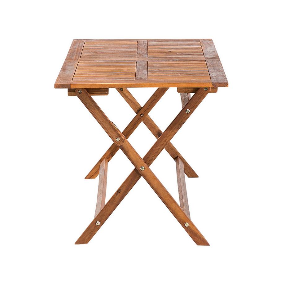 Beliani Table de salle à manger de jardin en Acacia Traditionnel CENTO  