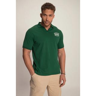 Sthuge  Maglia polo STHUGE di jersey con scollo a V e mezze maniche verde medio 