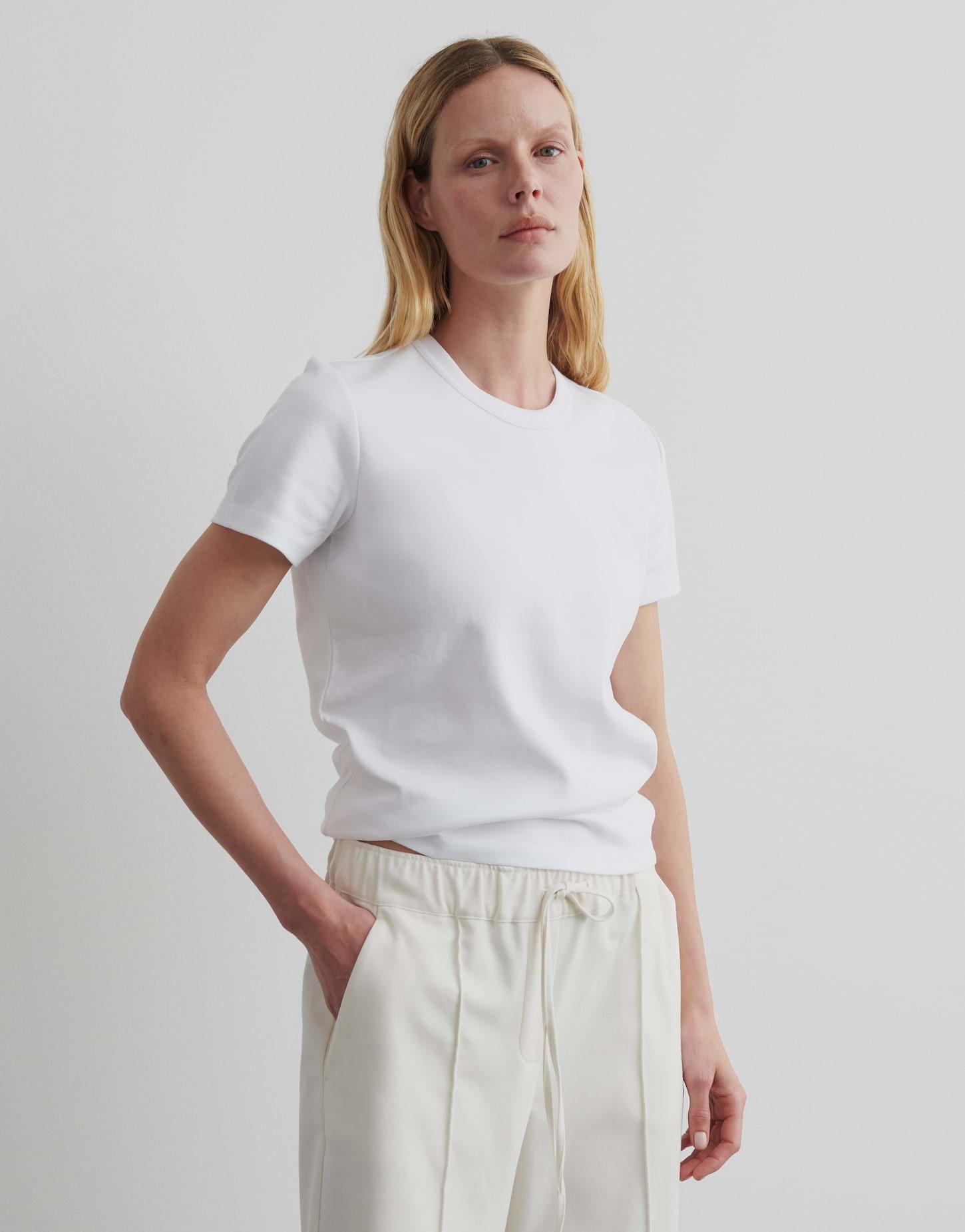 Image of T-shirt Keiki Gerade Damen Weiss 38