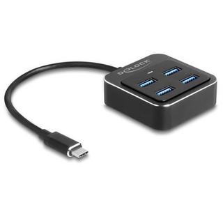 DeLock  Hub USB 3.2 Gen 2 USB Type-C avec 4 x USB Type-A femelle – 10 Gbps 