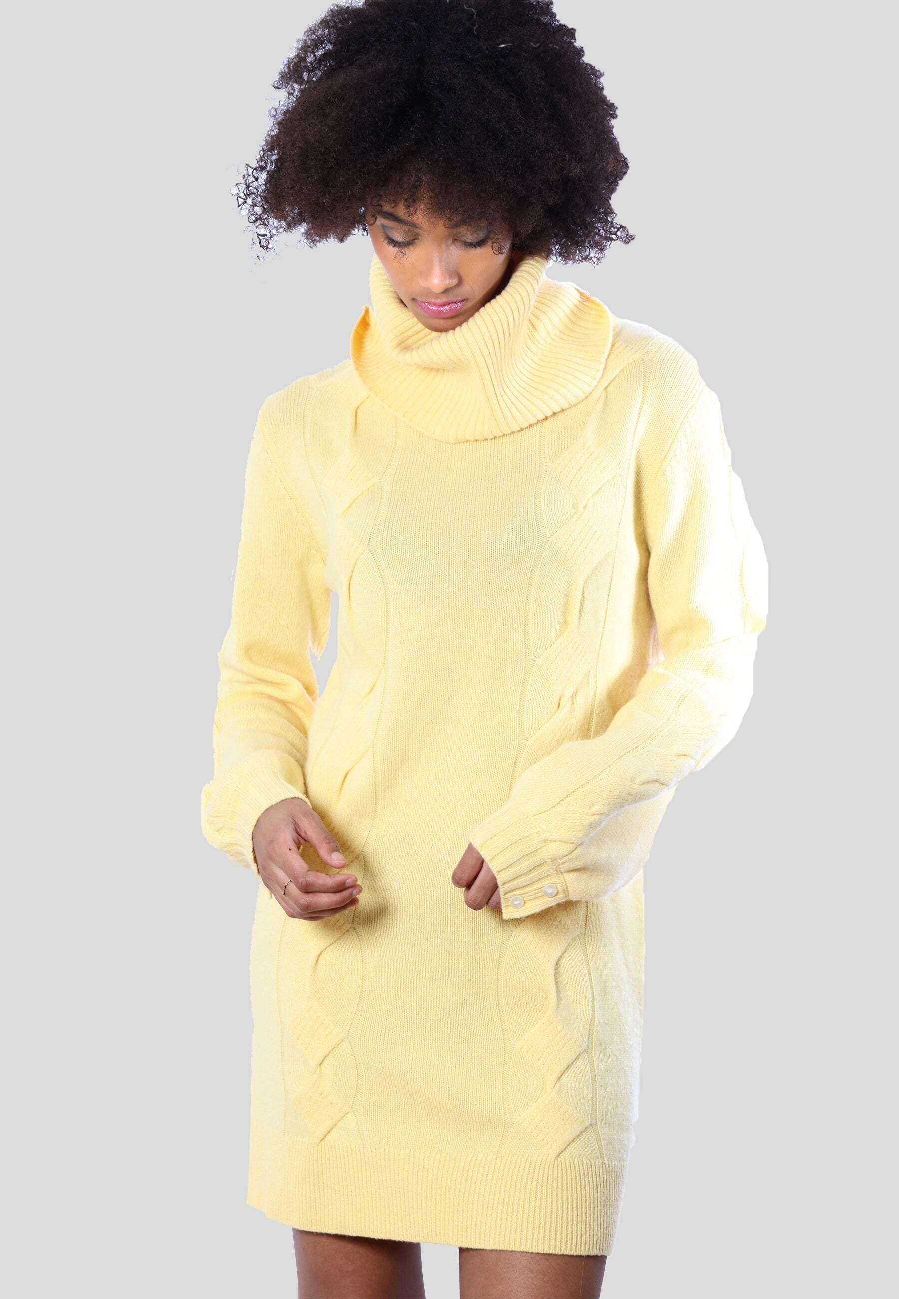 Image of Rollkragenpullover Aus Kaschmir Unisex Gelbgold M