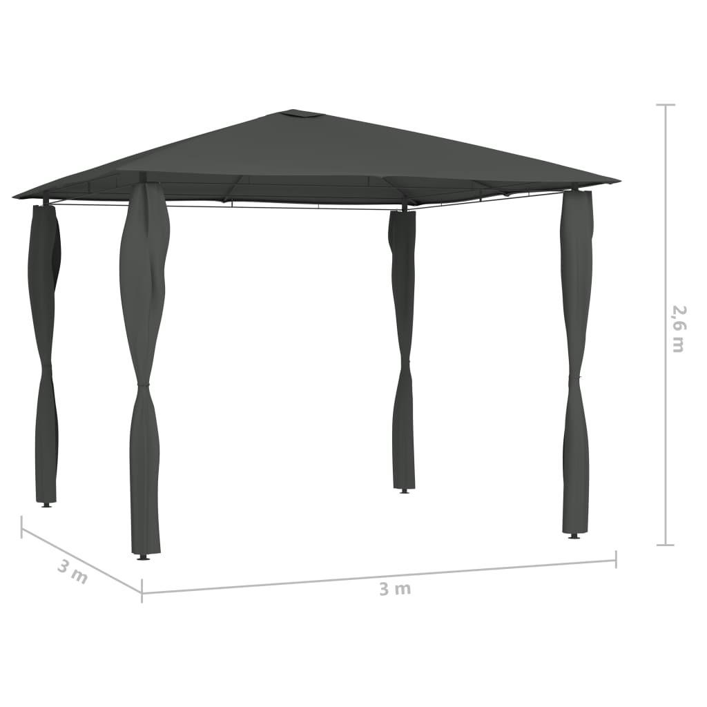 VidaXL gazebo da giardino Tessuto  