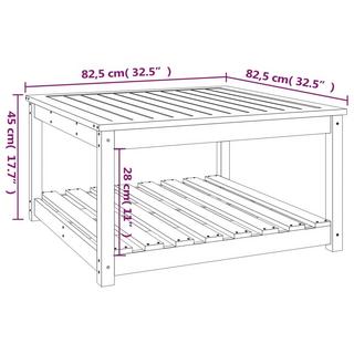 VidaXL Gartentisch douglasienholz  