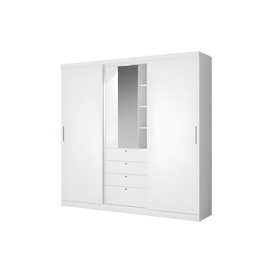 Armoire BODIL portes coulissantes Miroir tiroirs 2