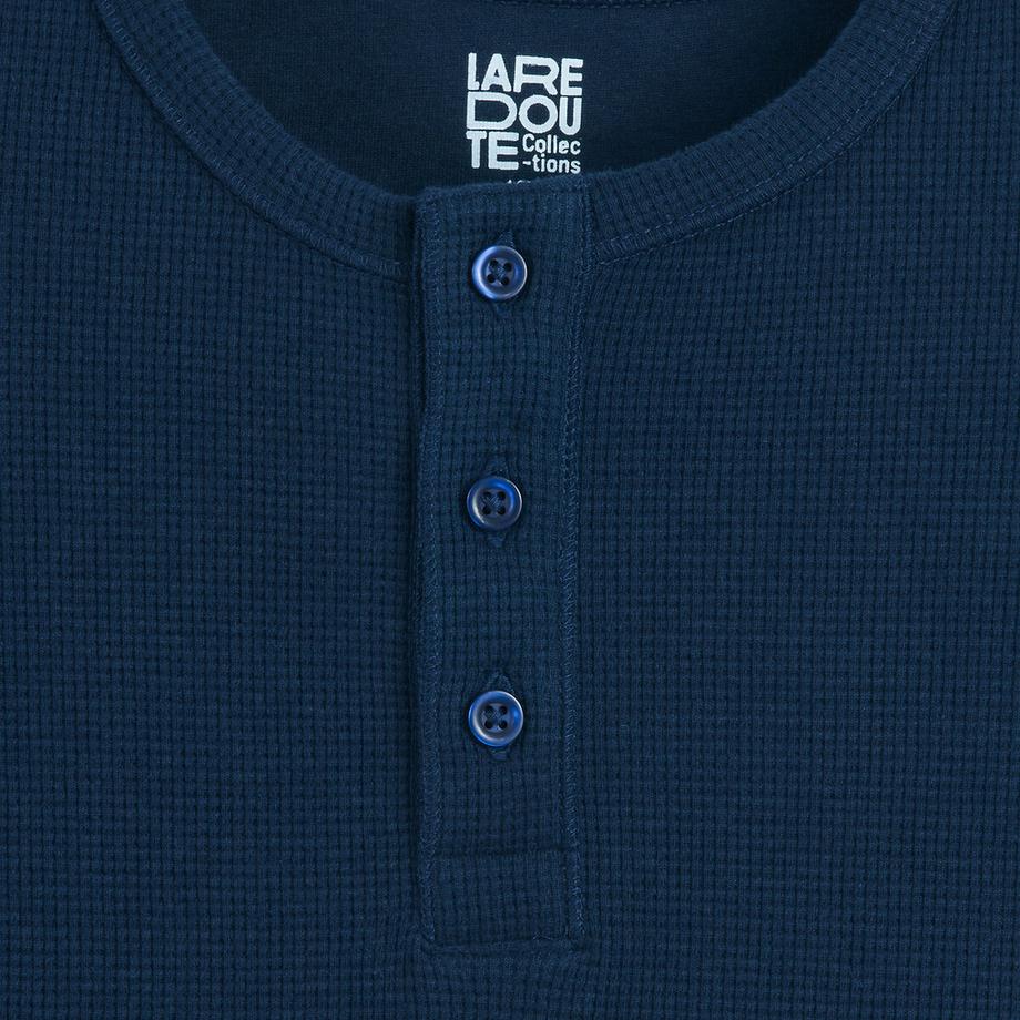 La Redoute Collections  2er-Pack T-Shirts mit Henley-Ausschnitt 