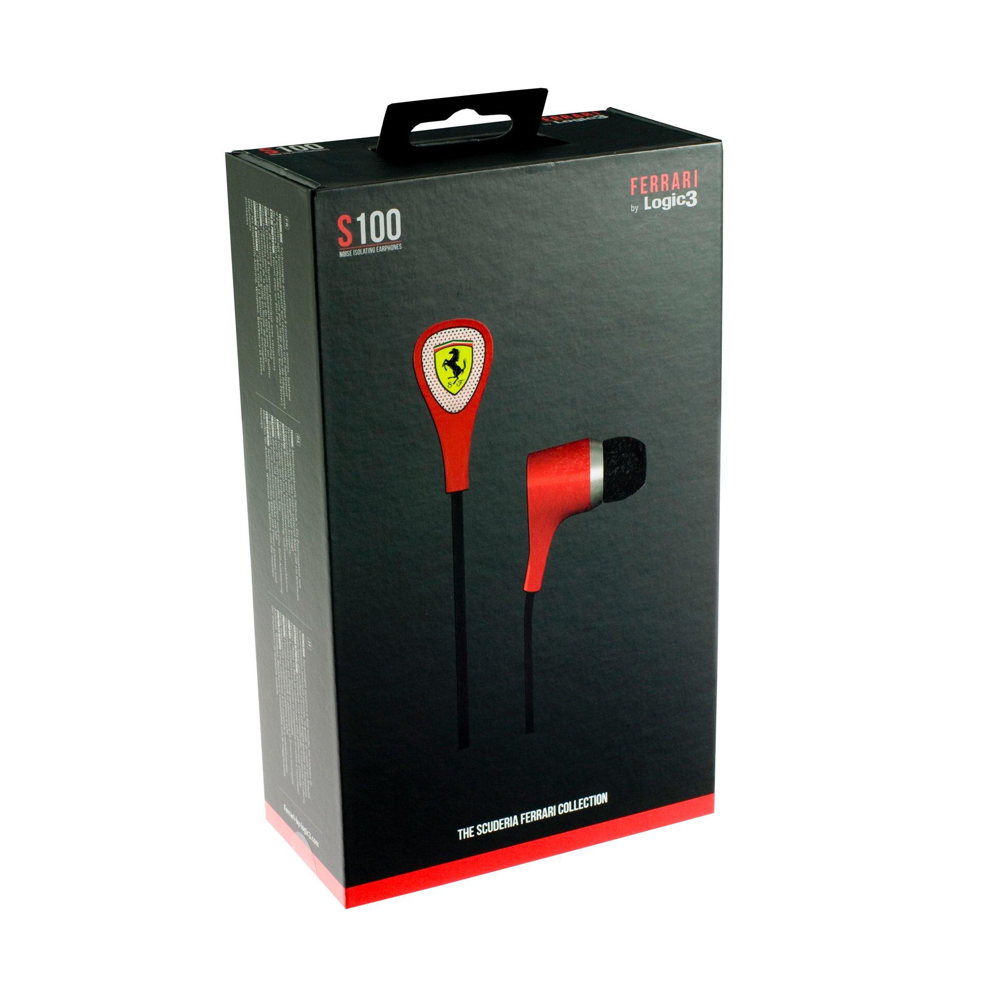 Ferrari by Logic3  Ferrari by Logic3 Scuderia S100 Casque Avec fil Ecouteurs Rouge 