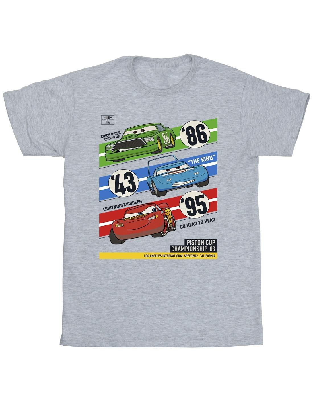 Image of Cars Piston Cup Champions Tshirt Herren Grau XL