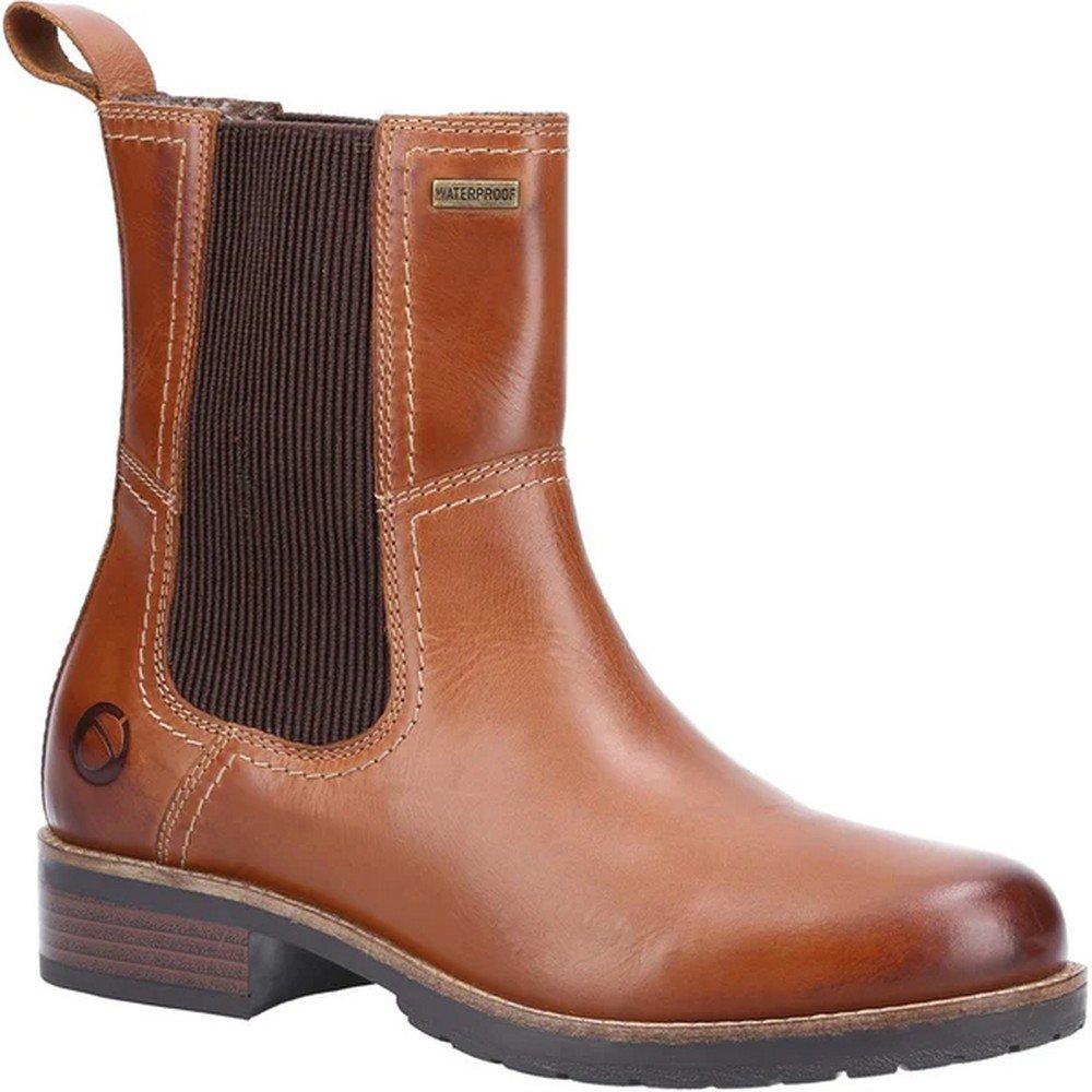 Image of Stiefeletten Somerford, Leder Damen Tan 35.5