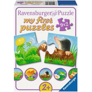 Ravensburger  Puzzle Tiere im Garten (9x2) 