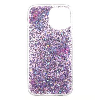 Cover-Discount  iPhone 13 Pro Max - Custodia in silicone con farfalle glitterate 