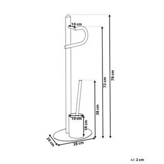 Beliani Support de papier toilette en Acier Moderne SARTO  