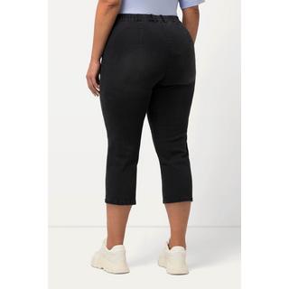 Ulla Popken  Jean Mony 7/8, taille élastique, poches zippées 