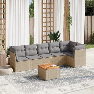 VidaXL set divano da giardino Polirattan  