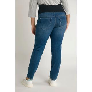 Ulla Popken  Jeans Bellieva modello Sammy in cotone biologico elasticizzato con cintura elastica particolarmente alta 