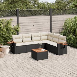 VidaXL set divano da giardino Polirattan  