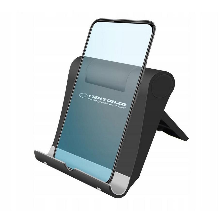 ESPERANZA  Support de table pour téléphone portable et tablette - noir 