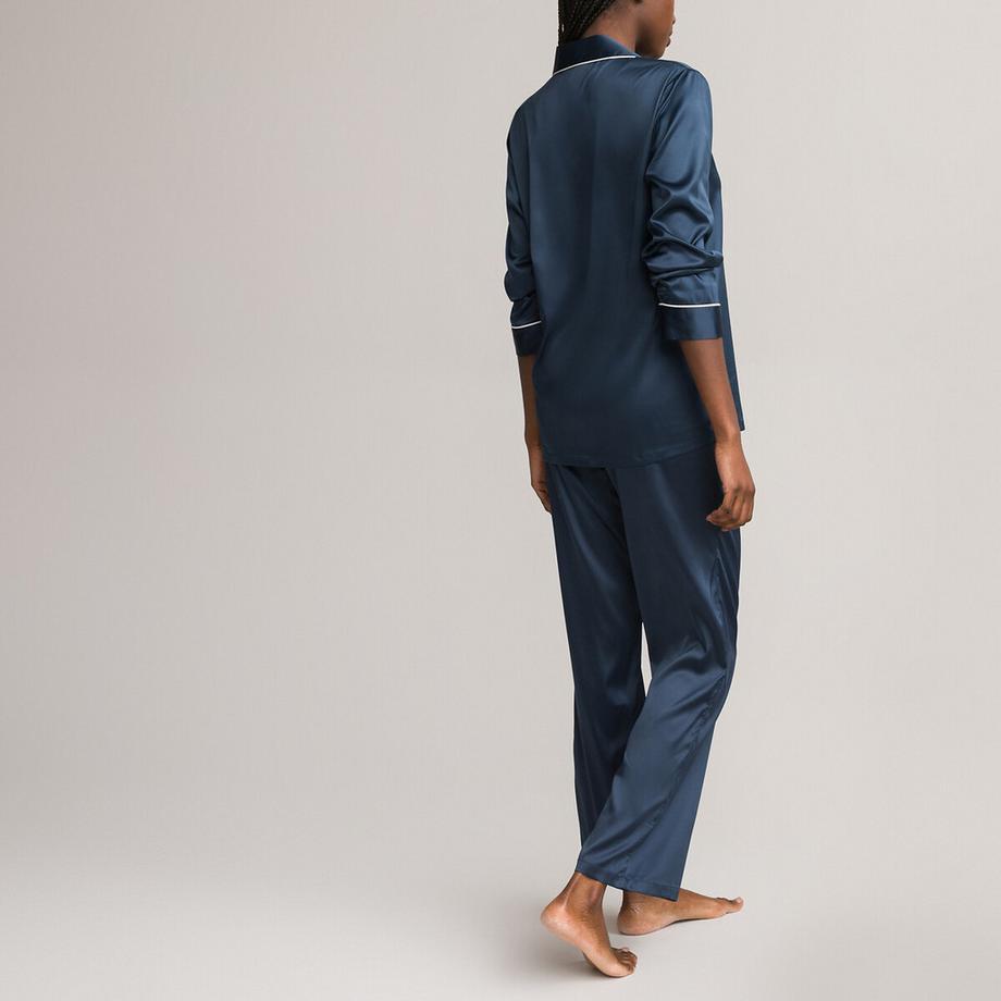La Redoute Collections Pyjama Longues Manches en Satin  