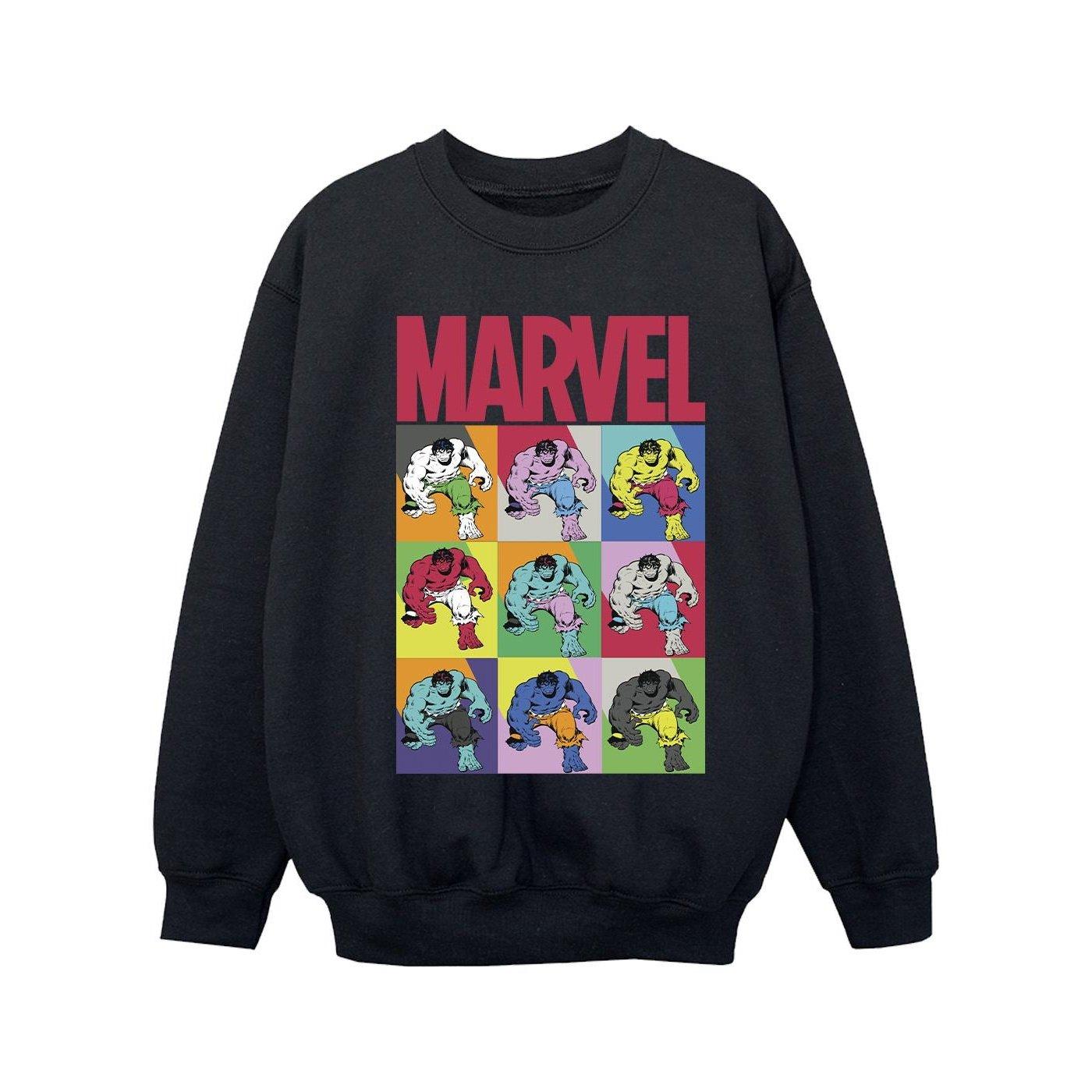 Image of Hulk Pop Art Sweatshirt Unisex Schwarz 116