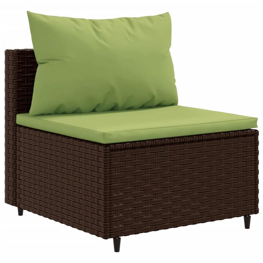 VidaXL set salotto da giardino Polirattan  