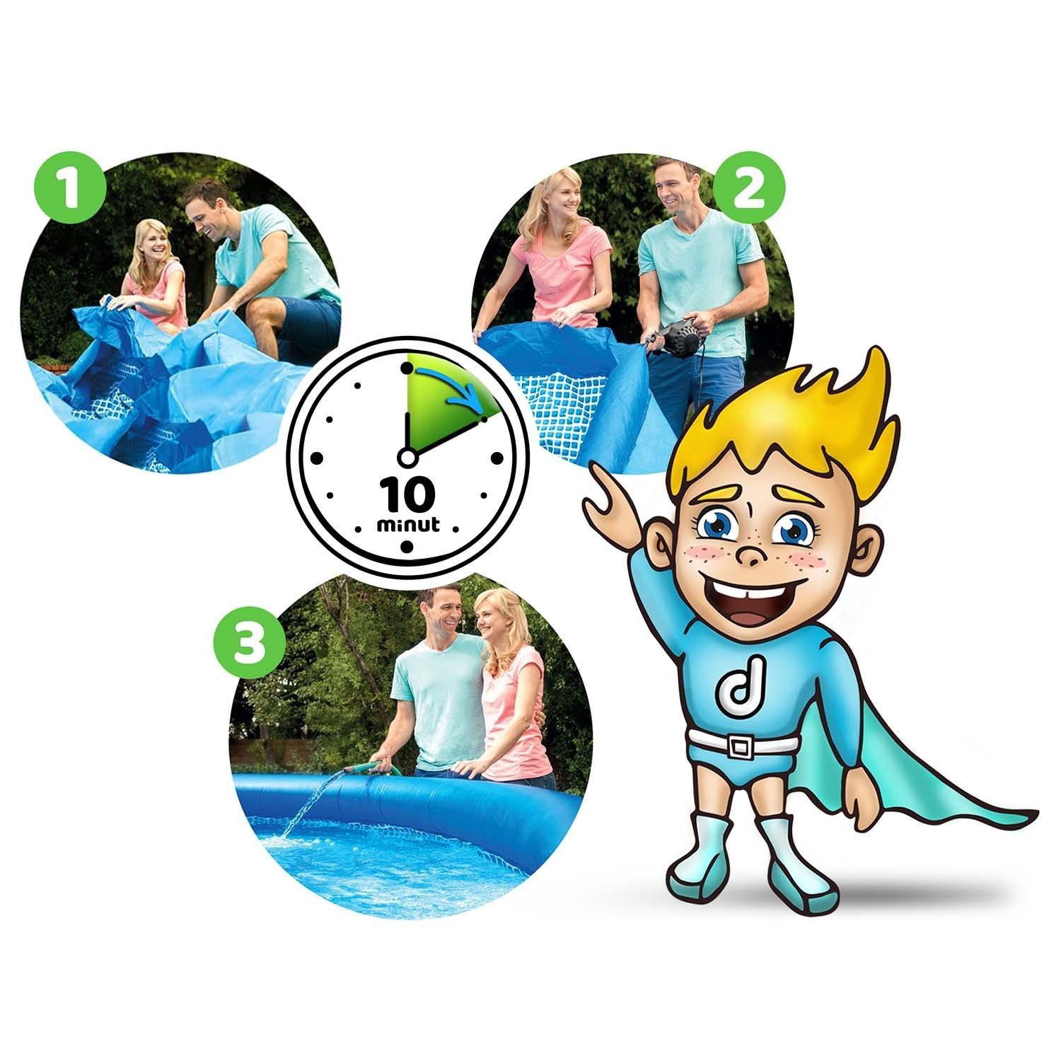 B2X  Erweiterungsgartenpool 244 x 61 cm 6in1 INTEX 28106 