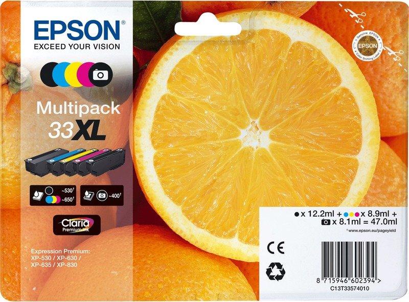 EPSON  Epson 33XL Multipack - Confezione da 5 - 47 