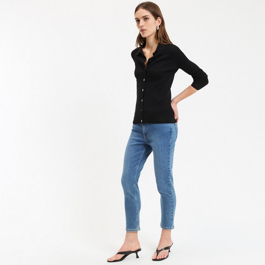 La Redoute Collections Slim Fit Cropped Jeans  