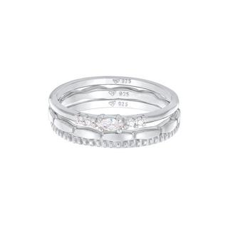 Elli  Ring Zirkonia Marquise Basic Stapelring 