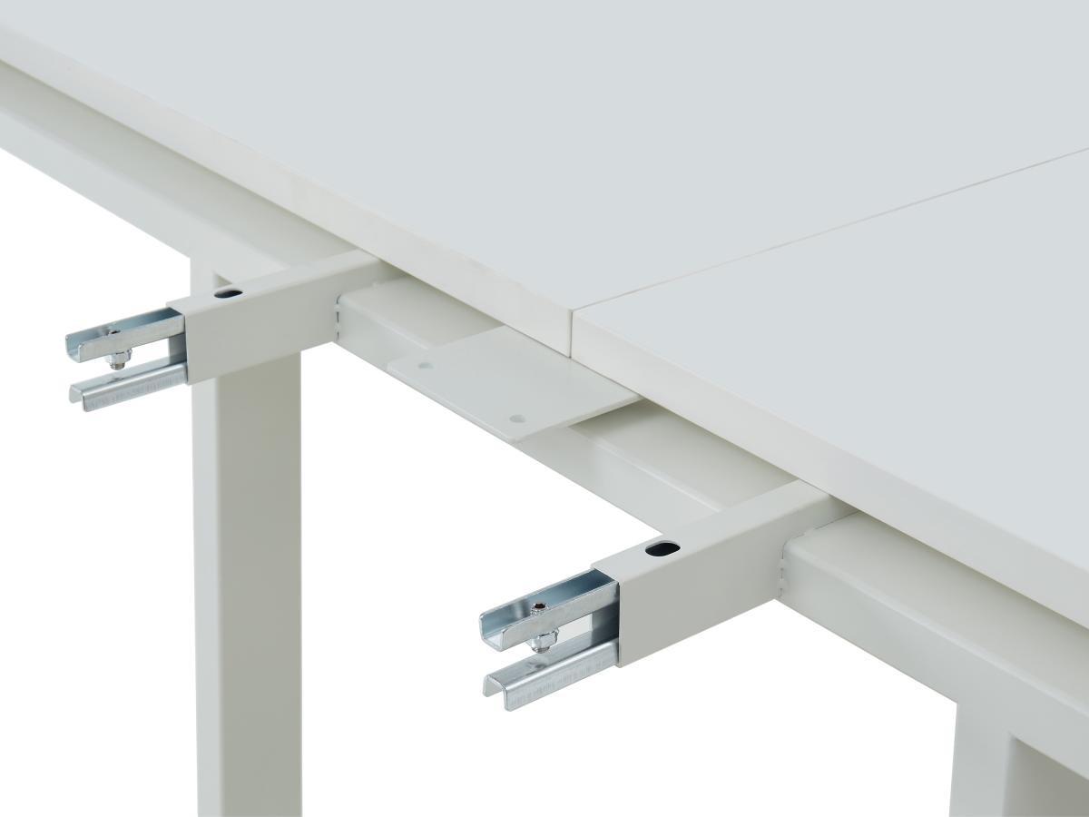 Vente-unique Estensione per scrivania bench per 2 persone L120 cm Bianco - DOWNTOWN  